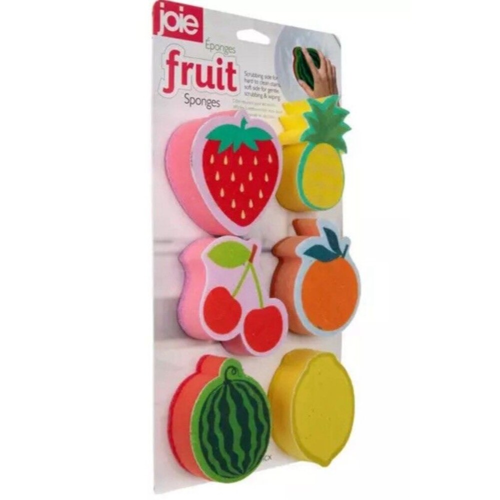 6PCS Fruit Sponges Cute Fruit Cleaning Dishes, Pots, Pans Non-scratch - Picture 2 of 5